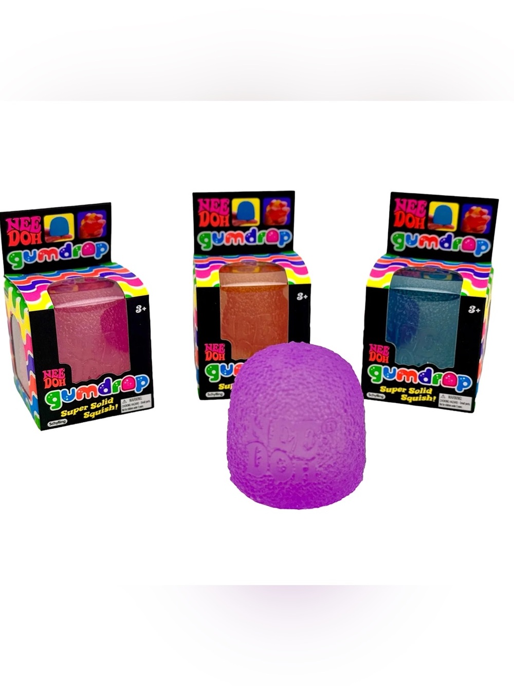 Authentic Original NeeDoh Gumdrop Super Solid Squish